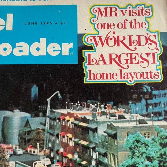 Model Railroader Magazine Back Issue u June 1976 Vol 43 No 6  u Largest Home Lay - Picture 2 of 8